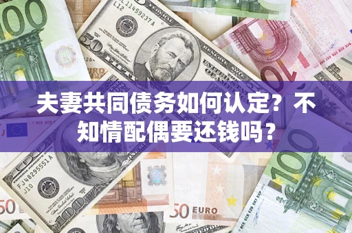 济南夫妻共同债务如何认定？不知情配偶要还钱吗？