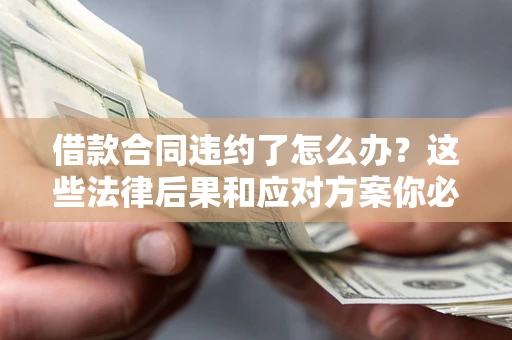济南借款合同违约了怎么办？这些法律后果和应对方案你必须知道