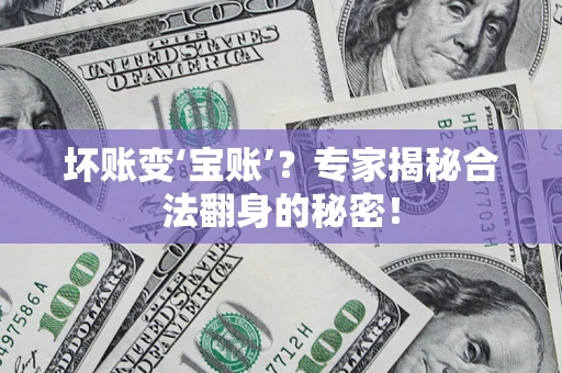 济南坏账变‘宝账’？专家揭秘合法翻身的秘密！