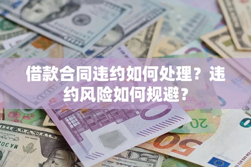 济南借款合同违约如何处理？违约风险如何规避？