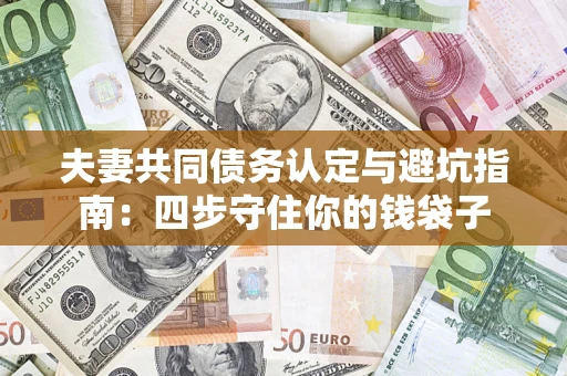 济南夫妻共同债务认定与避坑指南：四步守住你的钱袋子